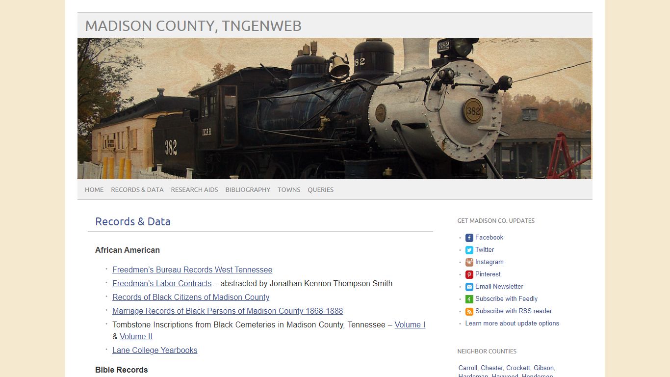 Records & Data – Madison County, TNGenWeb